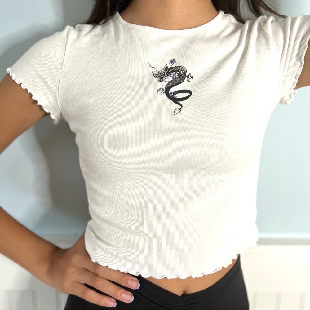 Crop Top Dragon Tee - XS